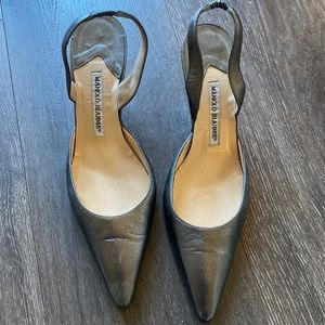 Manolo Blahnik Mid-heel Slingback Pump